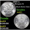 Image 1 : 1897-s Morgan Dollar $1 Grades Select+ Unc