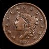 Image 2 : 1836 N2 Coronet Head Large Cent 1c Grades vf, very fine