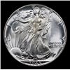 Image 2 : 1945-p Walking Liberty Half Dollar 50c Grades GEM Unc