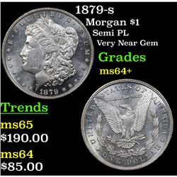 1879-s Morgan Dollar $1 Grades Choice+ Unc