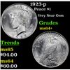 Image 1 : 1923-p Peace Dollar $1 Grades Choice+ Unc