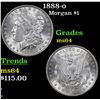 Image 1 : 1888-o Morgan Dollar $1 Grades Choice Unc