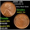 Image 1 : 1909 vdb Lincoln Cent 1c Grades Choice+ Unc BN