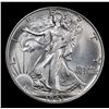 Image 2 : 1943-p Walking Liberty Half Dollar 50c Grades Select+ Unc