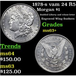 1878-s vam 24 R5 Morgan Dollar $1 Grades Select+ Unc