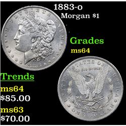 1883-o Morgan Dollar $1 Grades Choice Unc