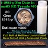Image 1 : ***Auction Highlight*** Uncirculated 1c roll, 1982-p Zinc Small Date 50 pcs (fc)