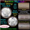 Image 1 : ***Auction Highlight*** 1923-p Uncirculated Peace Dollar Shotgun Roll (fc)
