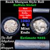 Image 1 : Buffalo Nickel Shotgun Roll in Old Bank Style 'Bell Telephone'  Wrapper 1920 & d Mint Ends