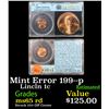 Image 1 : 199- p  Off Center Mint Error Lincoln Cent 1c