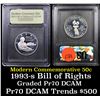 Image 1 : Proof ***Auction Highlight*** 1993-s Bill of Rights Modern Commem Half Dollar 50c Grades GEM++ Proof