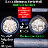 Image 1 : Buffalo Nickel Shotgun Roll in Old Bank Style 'Bell Telephone'  Wrapper 1923 & d Mint Ends