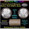 Image 1 : ***Auction Highlight*** 1878 & CC DMPL Ends Uncirculated Morgan Dollar Shotgun Roll (fc)