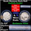 Image 1 : Buffalo Nickel Shotgun Roll in Old Bank Style 'Bell Telephone'  Wrapper 1924 & d Mint Ends