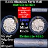 Image 1 : Buffalo Nickel Shotgun Roll in Old Bank Style 'Bell Telephone'  Wrapper 1923 & s Mint Ends