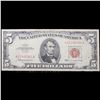 Image 2 : 1963 $5 Red seal United States Note Grades xf+