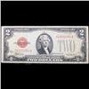Image 2 : 1928D $2 Red seal United States Note, Signatures Juilian/Morganthau Grades xf