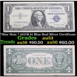 *Star Note * 1957B $1 Blue Seal Silver Certificate Grades Select AU