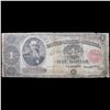 Image 2 : 1891 Large Size $1 Treasury Note Fr-351. Tillman Morgan Signatures Grades vg+