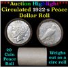 Image 1 : ***Auction Highlight*** Full solid date 1922-s Peace silver dollar roll (fc)