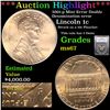 Image 1 : ***Auction Highlight*** 2001 Mint error Lincoln Cent 1c Graded ms67 By PCGS (fc)