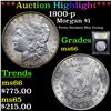 Image 1 : ***Auction Highlight*** 1900-p Morgan Dollar $1 Graded GEM+ Unc By USCG (fc)