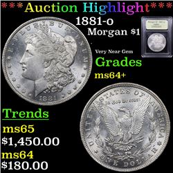 ***Auction Highlight*** 1881-o Morgan Dollar $1 Graded Choice+ Unc By USCG (fc)