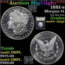 ***Auction Highlight*** 1881-s Morgan Dollar $1 Graded Choice Unc+ DMPL By USCG (fc)