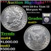 Image 1 : ***Auction Highlight*** 1889/18-9-o Vam 12 Morgan Dollar $1 Graded Select+ Unc By USCG (fc)