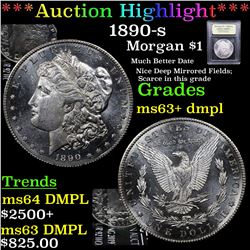 ***Auction Highlight*** 1890-s Morgan Dollar $1 Graded Select Unc+ DMPL By USCG (fc)