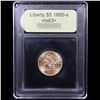 Image 4 : ***Auction Highlight*** 1885-s Gold Liberty Half Eagle $5 Graded Select+ Unc By USCG (fc)