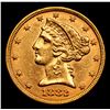 Image 2 : ***Auction Highlight*** 1882-p Gold Liberty Half Eagle $5 Graded Select Unc By USCG (fc)