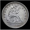 Image 2 : ***Auction Highlight*** 1843-p Seated Liberty Quarter 25c Graded Unc Details By USCG (fc)
