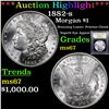 Image 1 : ***Auction Highlight*** 1882-s Morgan Dollar $1 Graded GEM++ Unc By USCG (fc)