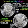 Image 1 : ***Auction Highlight*** 1884/18-cc Vam 6 R5 Morgan Dollar $1 Graded Choice Unc DMPL By USCG (fc)