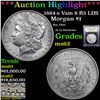 Image 1 : ***Auction Highlight*** 1884-s Vam 8 R5 LDS Morgan Dollar $1 Graded Select Unc By USCG (fc)