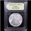 Image 4 : ***Auction Highlight*** 1891-p Morgan Dollar $1 Graded Choice Unc By USCG (fc)