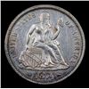 Image 2 : ***Auction Highlight*** 1874-p Arrows at Date Seated Liberty Dime 10c Graded Select Unc By USCG (fc)