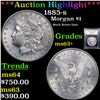 Image 1 : ***Auction Highlight*** 1885-s Morgan Dollar $1 Graded Select+ Unc By USCG (fc)