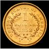 Image 3 : ***Auction Highlight*** 1852 Gold Dollar $1 Grades Select Unc (fc)