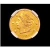 Image 2 : NGC 1866 Round Liberty Bg-804 R4 California Fractional Gold 25c Graded au50 By NGC