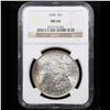 Image 2 : NGC 1900-p Morgan Dollar $1 Graded ms64 By NGC