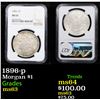 Image 1 : 1896-p Morgan Dollar $1 Graded ms63 By NGC