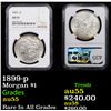 Image 1 : NGC 1899-p Morgan Dollar $1 Graded au55 By NGC