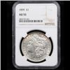 Image 2 : NGC 1899-p Morgan Dollar $1 Graded au55 By NGC