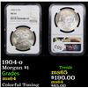 Image 1 : NGC 1904-o Morgan Dollar $1 Graded ms64 By NGC