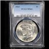 Image 2 : PCGS 1924-p Peace Dollar $1 Graded ms64 By PCGS