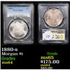 Image 1 : PCGS 1880-s Morgan Dollar $1 Graded ms64 By PCGS