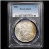 Image 2 : PCGS 1884-p Rainbow Toned Morgan Dollar $1 Graded ms63 By PCGS