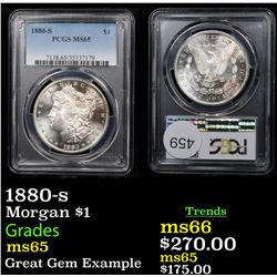 PCGS 1880-s Morgan Dollar $1 Graded ms65 By PCGS